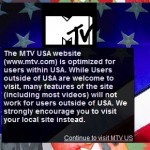 MTV gesperrt in den USA