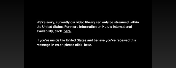Hulu blocked outside US
