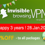 Anniversary discounts for ibVPN