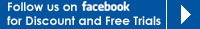 Follow us on Facebook for Discount and Free Trials